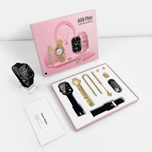 MONTRE CONNECTÉE A58 Plus 6in1 Complete Set 1 x Smart Watch