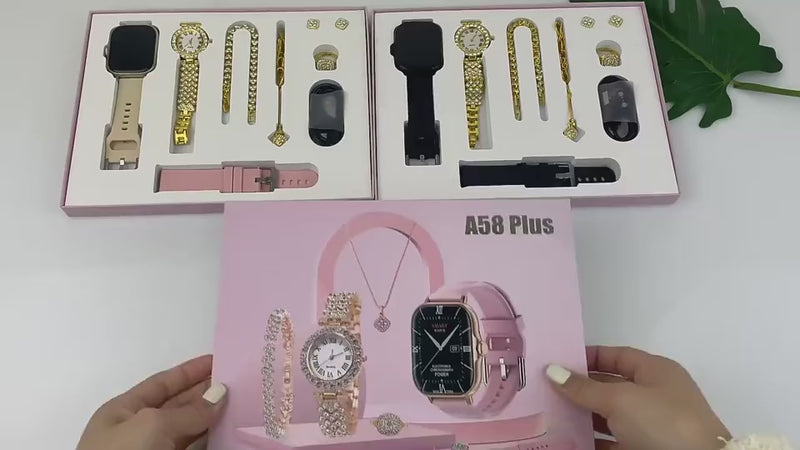 MONTRE CONNECTÉE A58 Plus 6in1 Complete Set 1 x Smart Watch